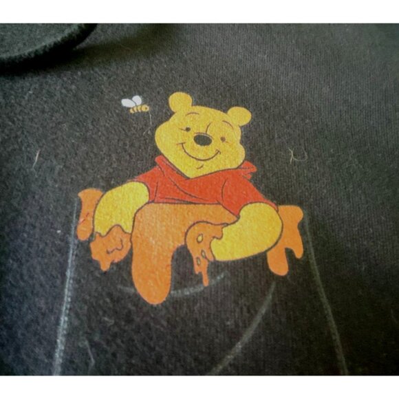 Disney Women's Size Small Black Winnie The Pooh Hoodie Sweatshirt - Picture 7 of 16